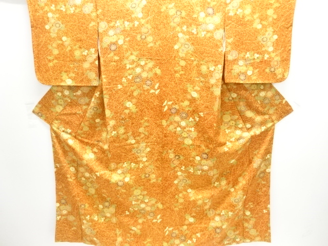 JAPANESE KIMONO / KOMON / SILK / KIKU & HAGI